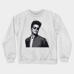 Bruno Mars Tribute - Bruno Michael Jackson Prince Kendrick Lamar Sza Ed Sheeran Music Lauryn Hill Anderson Paak Crewneck Sweatshirt